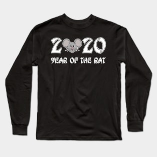 Year Of The Rat 2020 Chinese Zodiac Design Long Sleeve T-Shirt